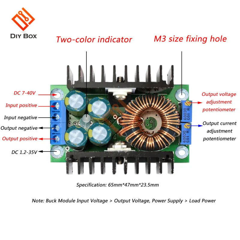 DC CC Max 9A 300W Step Down Buck Converter 5-40V To 1.2-35V Power Supply Module For Arduino XL4016 LED Driver Low Output Ripple