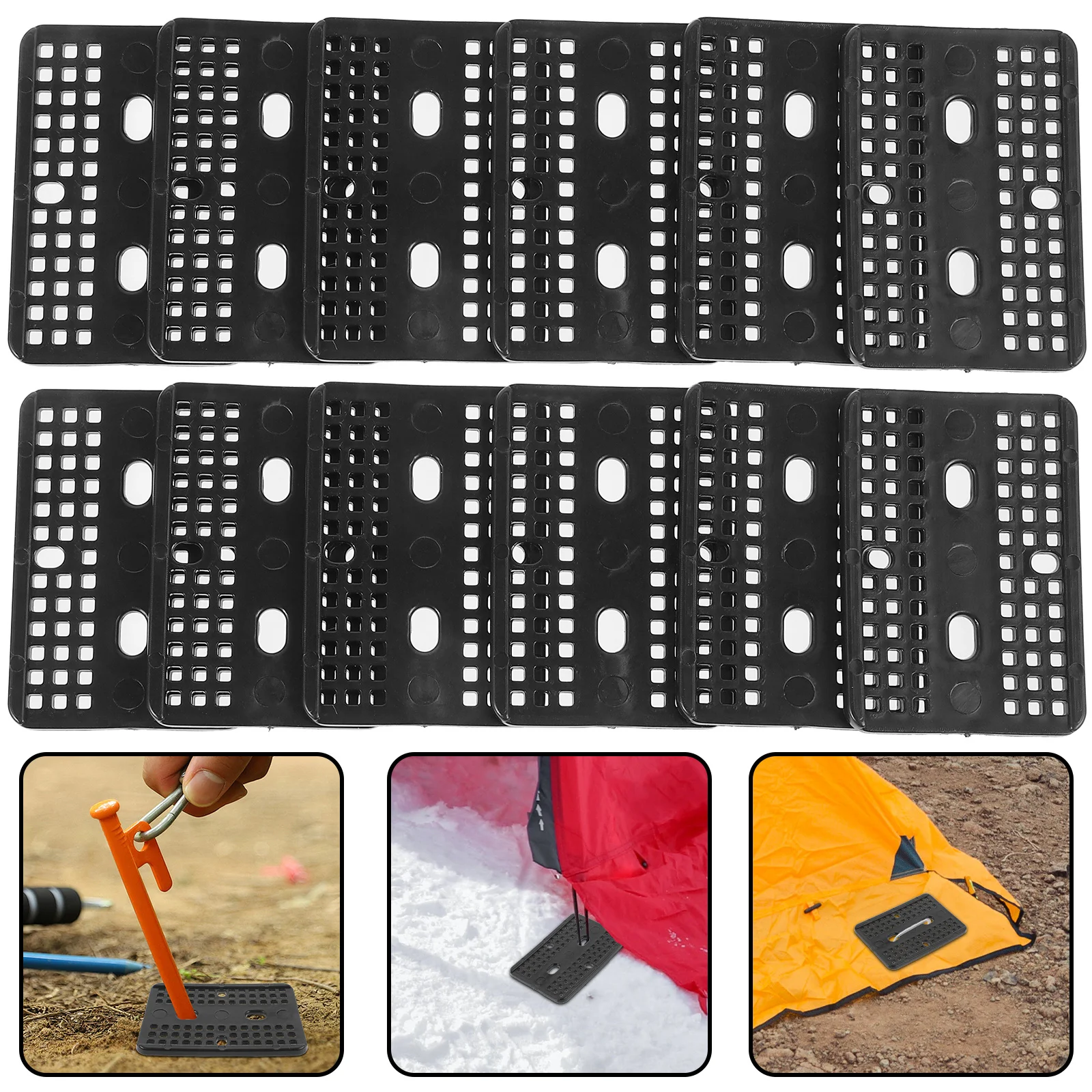 

50Pcs Grass Proof Gasket for Landscaping Staples Garden Stakes Pad U-Nail Anchor Replacement Heavy Duty Outdoor Yard Tent Stake