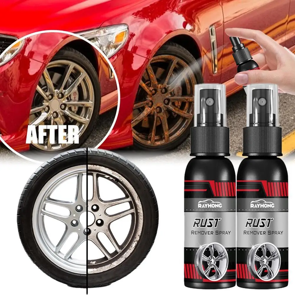 

Paint Rust Inhibitor Paint Rust Remover Derusting Spray Car Rust Removal Spray Car Wheel Hub Rust Remover Car Accessories