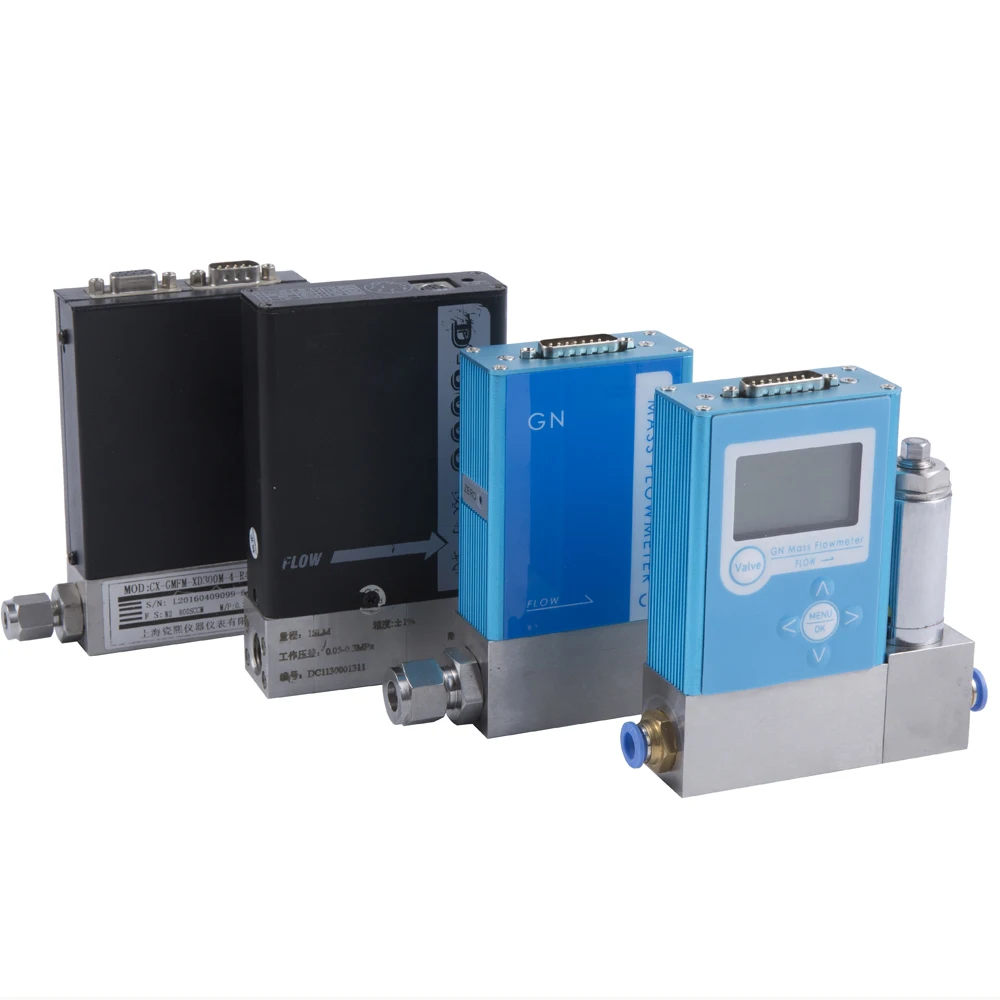 Gass Mass Flow Meter LPG 4-20ma 50mm  Air Flowmeter Measuring Thermal Flow Sensor LCD Digital