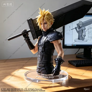 

Special OfferIn Stock Original Square Enix ARTS STATIC Remake Cloud Strife 27cmAnime Figure Collection Game Character Molin stoc