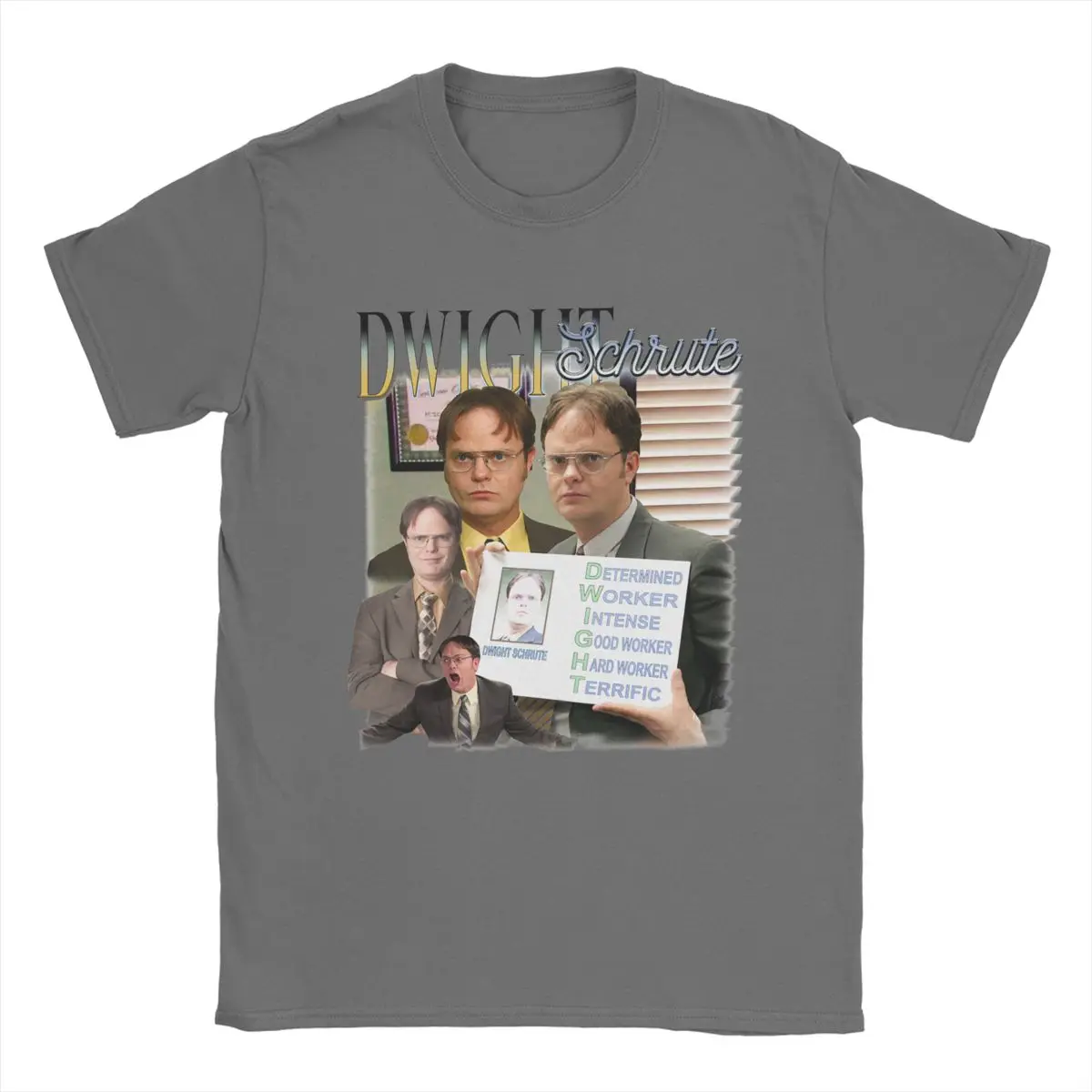 Dwight Schrute From The Office Homage T-Shirt for Men Tv Series Casual Cotton Tee Shirt Short Sleeve T Shirt Gift Idea Clothes