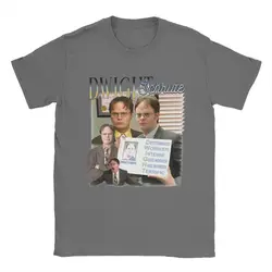 Dwight Schrute From The Office Homage T-Shirt for Men Tv Series Casual Cotton Tee Shirt Short Sleeve T Shirt Gift Idea Clothes