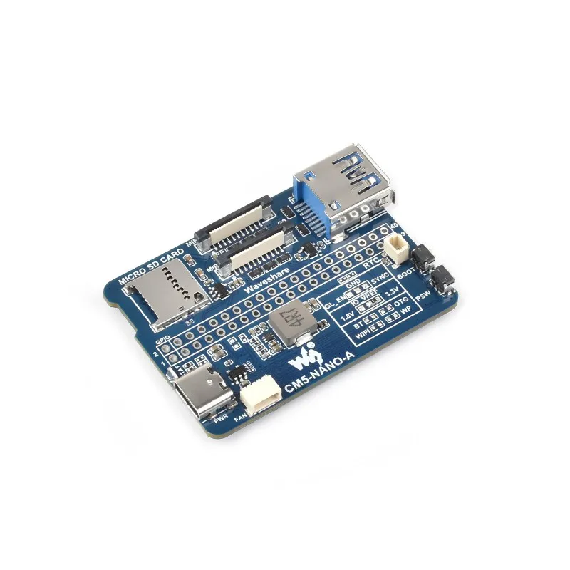 Waveshare CM5-NANO-A, placa base Nano (A) para módulo de cómputo Raspberry Pi 5, el mismo tamaño que el CM5