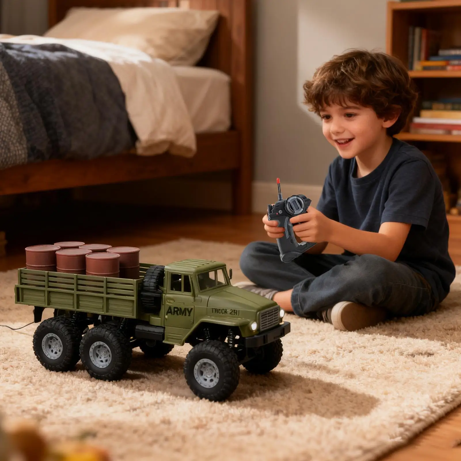 

RC Cars for Adults Remote Control Racing Truck Lighted Vehicles with Music for Boys Toddler Adults Birthday Christmas Outdoor