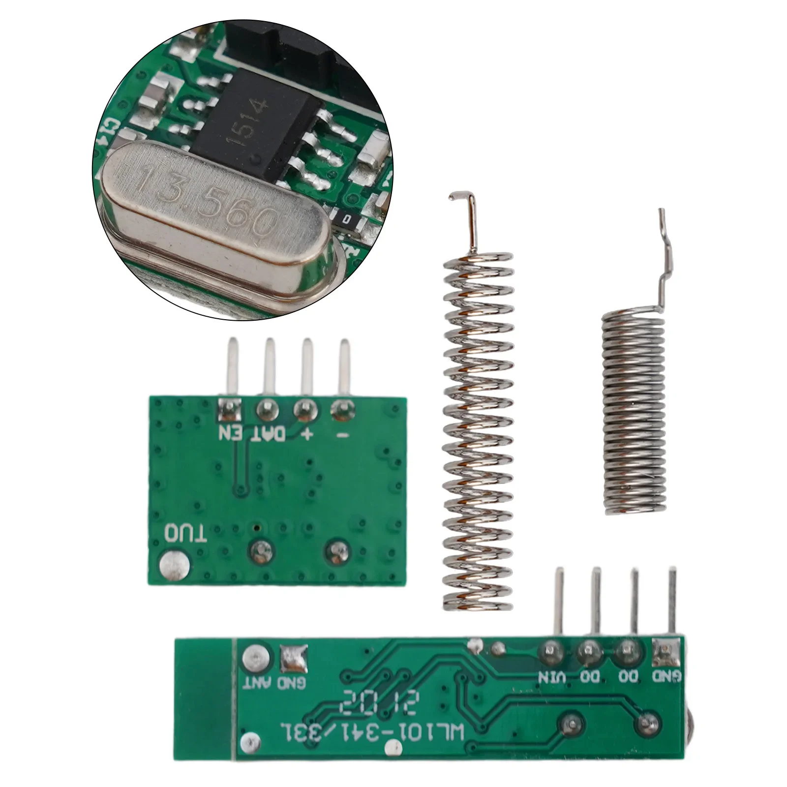 Modulo ricevitore RF 433Mhz kit fai da te metallo + circuito stampato trasmettitore ricevitore RF supereterodina modulo Wireless