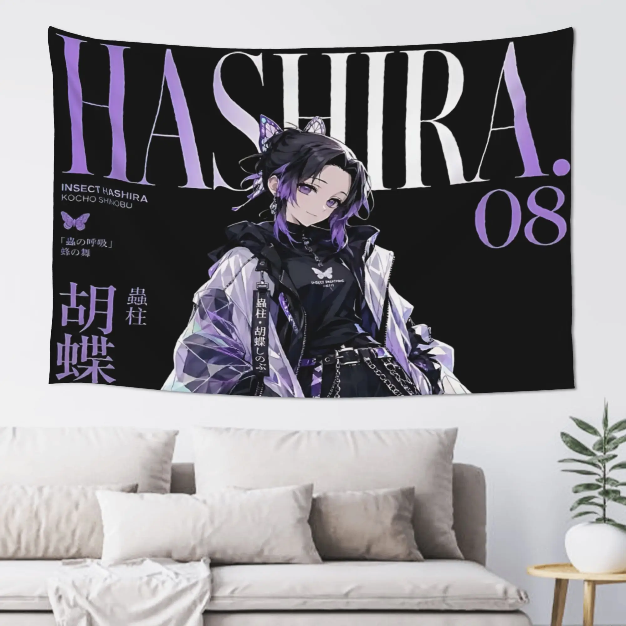 Cutecore Demon Slayer Tapestry Bedroom Decoration  Wall Hanging Blanket Tapestry Cool Stuff For Room
