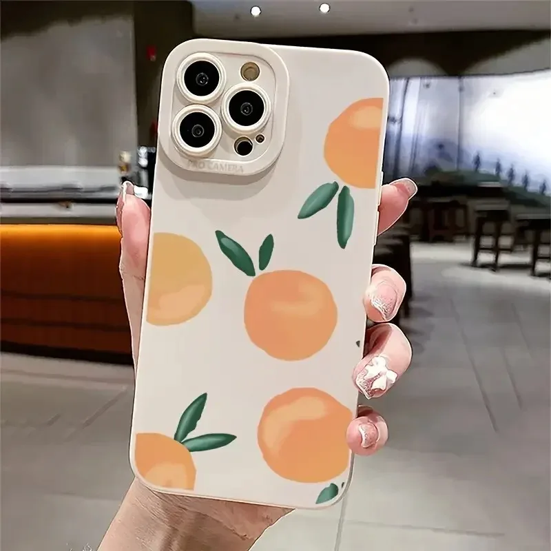 Vibrant Orange Graphic Phone Case For Samsung Galaxy S10 S20 S21 S22 FE Plus Ultra Note 20 Silicone A72 A71 A52 A51 A50 A32 A31