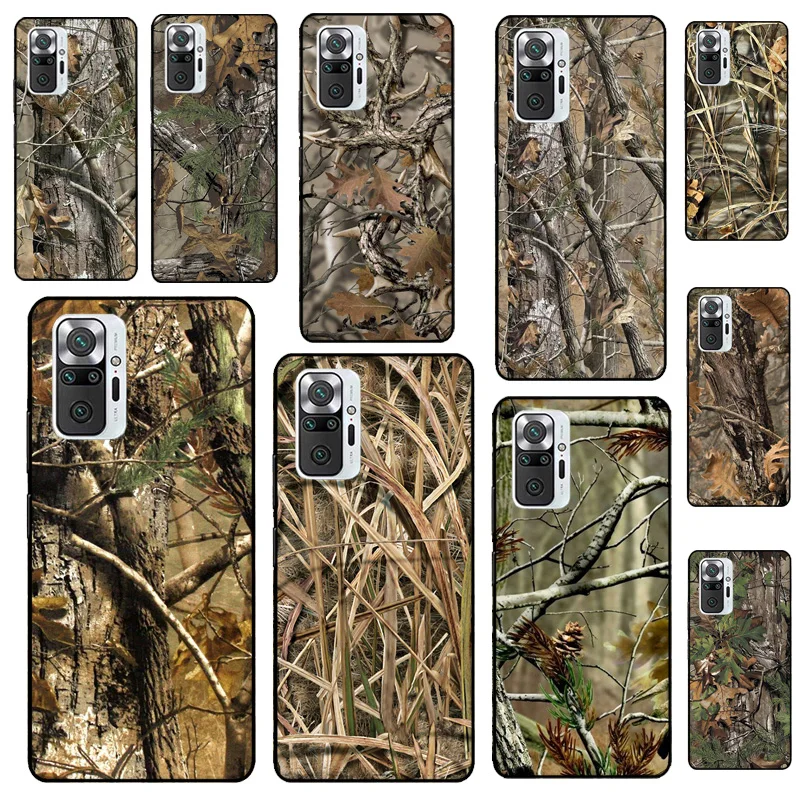 Hunting Camo Case For Xiaomi Redmi Note 12 Pro 11 9 8 10 Pro 9S 10S 11S 12S Redmi 12C 9C 10A 10C Cover