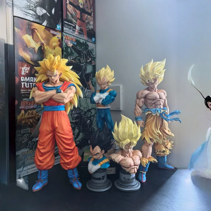 

In stock Dragon Ball Super Goku UI 2.0 Dual Head Resin Statue Limited Edition Anime Figure Collectible Model Sculpture Gift Men