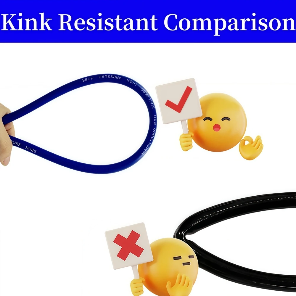 2~30m Pressure Cleaning Machine Hose Cord Pipe 5800PSI Kink Resistant Hose Car Wash Water Cleaning Extension Hose M22-pin 14/15 - Image 3