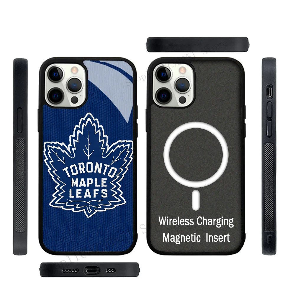 Toronto Maple Leafs Phone Case Strong Magnetic For IPhone 15 14 13 Pro Max 11 12 Mini Alex Mirror For Magsafe