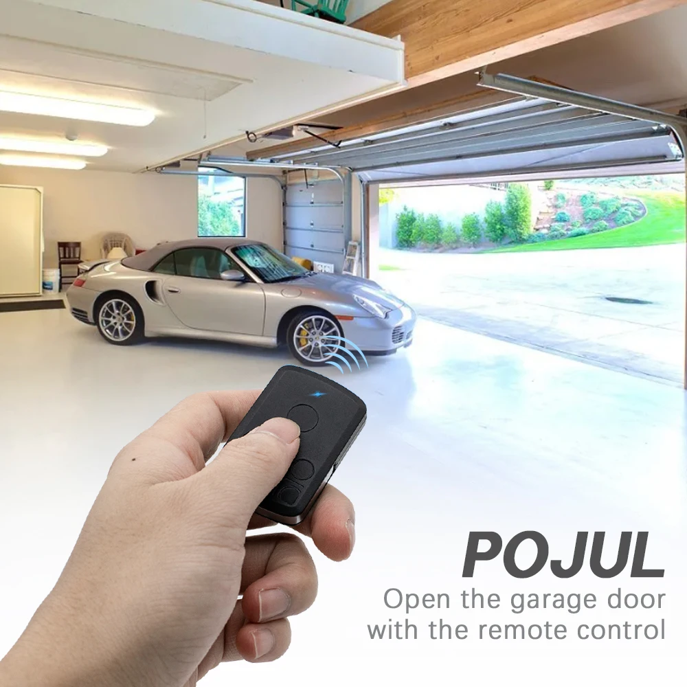 PUJOL VARIO PRO 4U Black Remote Control Garage Door Opener Keychain Works With MERCURIO MOON COSMOS OCEAN 433.92MHz Rolling Code