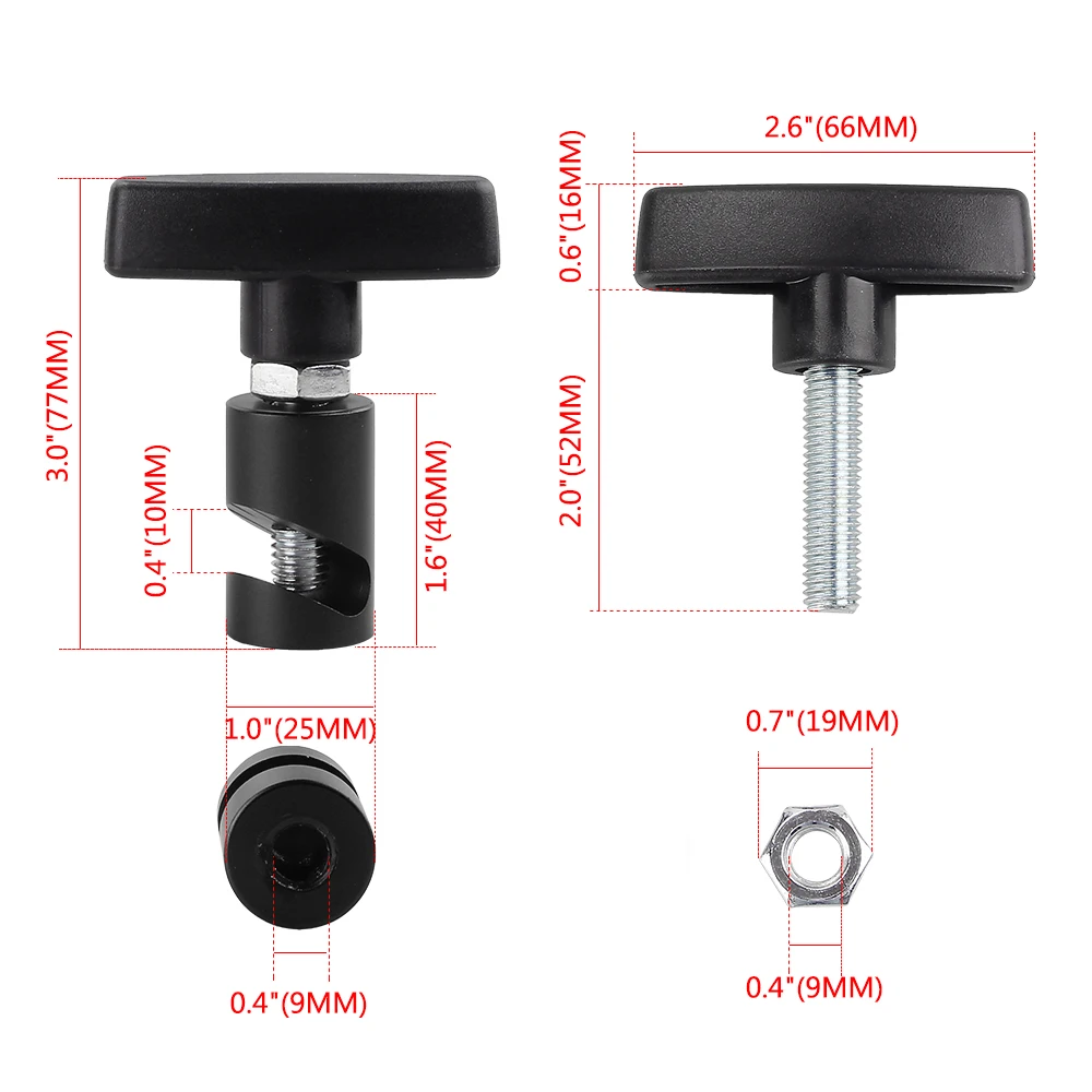 MUGE-Lifting Support Rod Fixing Clamp Car Hood Holder Trunk Air Pressure Anti-Slip Engine Cover Hood Lift Support Clamp EM1041