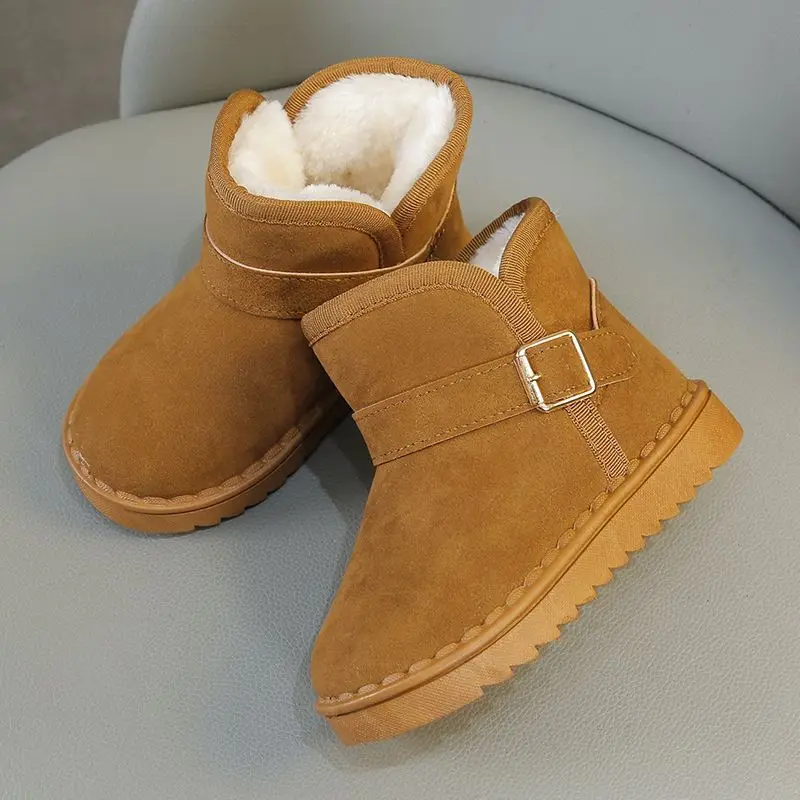 

Kids Winter Snow Boots Warm Fleece Lined Non Slip Slip on Shoes for Boys Girls Thickened Outdoor Winter Boot New Design