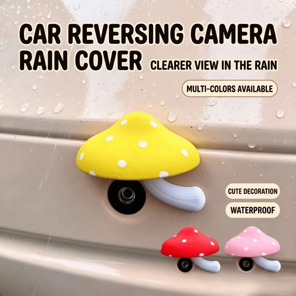 Weatherproof Rain Cover Mushroom Shaped Easy To Mount Sun Protection Cover Decorative Light Weight Decorative Camera Housing
