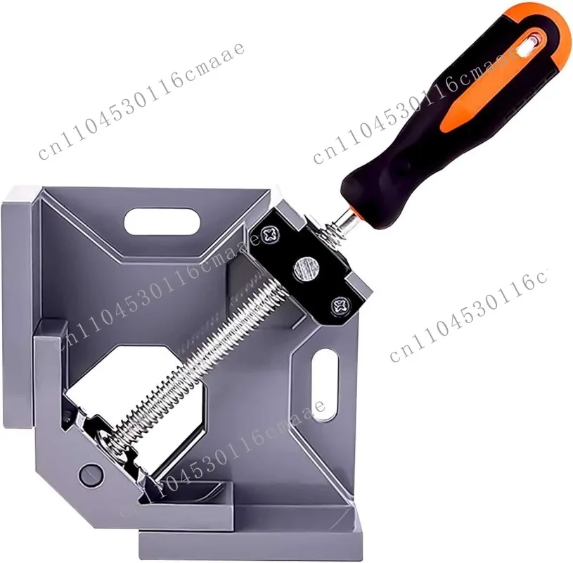 Single Handle 90 Degree Right Angle Clamp, Alloy Quick Action Angle Clamp for Woodworking, Photo Frame, and Aquarium Components