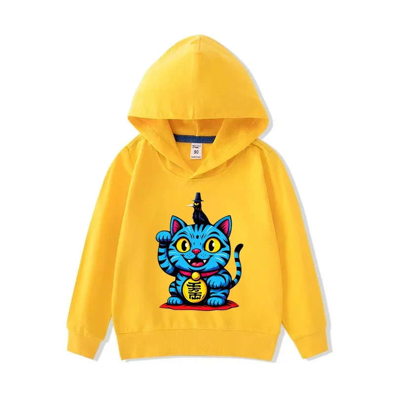 

Kids Fall-Winter Sport Hoodie S: KPop Devil Hunter Print, Warm for Boys & Girls