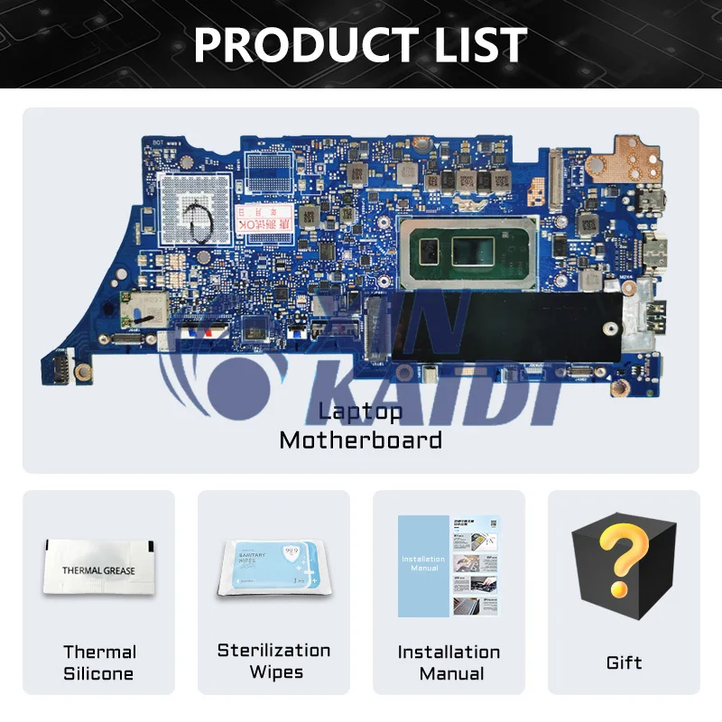 Placa base de portátil para ASUS UX334FA, UX434FA, UX334FL, UX334FLC, UX434FLC, UX434FL, I5, I7, 8th, 10th Gen, 8G, 16G RAM