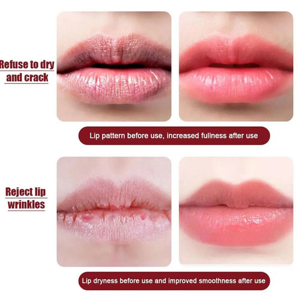 7.5g masker bibir gelembung pohon darah naga meringankan garis bibir warna kulit mati mencerahkan lipstik bibir melembapkan dan Z2B8