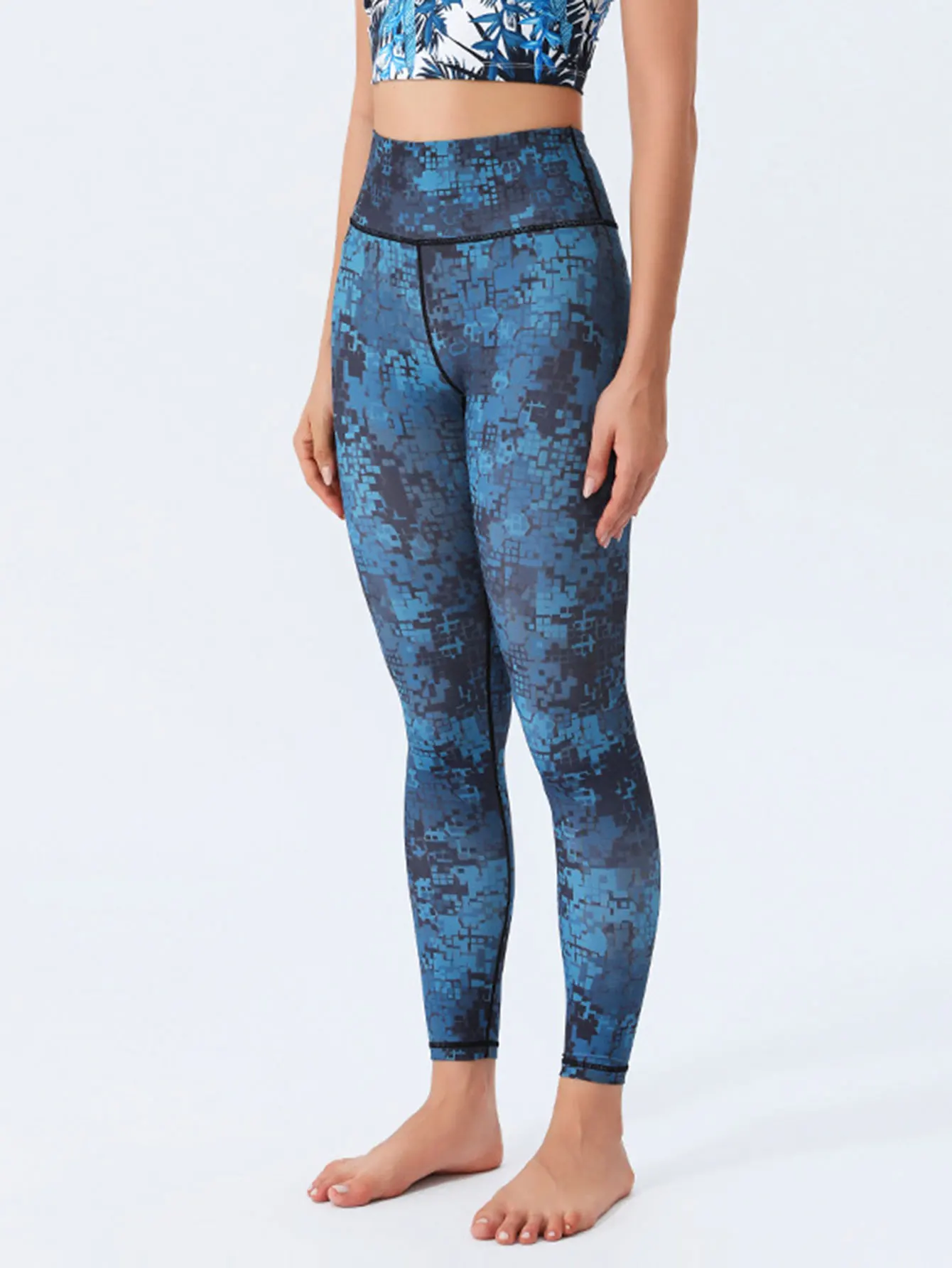 Women's High Waist Slim Fit Leggings Full Print Casual Sport Autumn Winter Decnet Bottoms