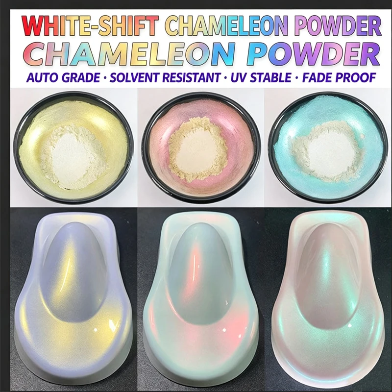 10g Glitter Chameleon Pigment Powder Color Shift Cameleon for Auto‑Grade Car Painting DIY Resin Crafts Eyeshadow Makeup Nail