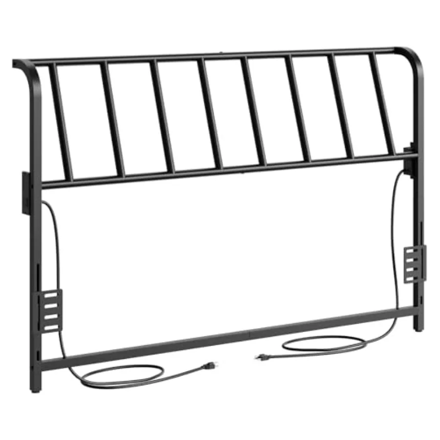 

Size Headboard Only Metal Headboard with 2 Power Strips 95 Degrees Reclining Backrest with Bed Frame Adapters Easy Assembly
