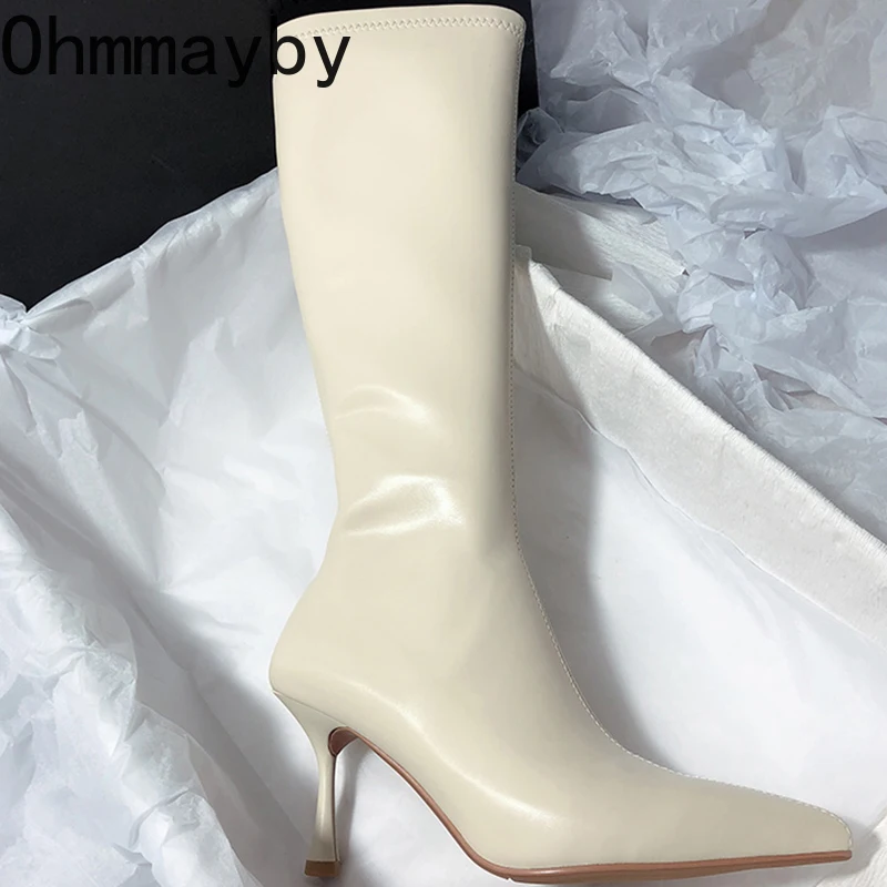 Výtvarník špičaté prst ženy připoutat se koleno vysoký boty elegantní boty sexy vysoký pata dlouhé botas de mujer