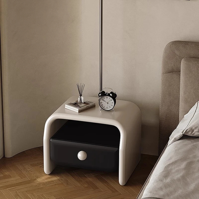 Penyimpanan Nordik Meja Samping Tempat Tidur Laci Kopi Sandaran Kepala Kayu Meja Sederhana Furnitur Salon Mesa De Cabeceira Rendah Nyaman