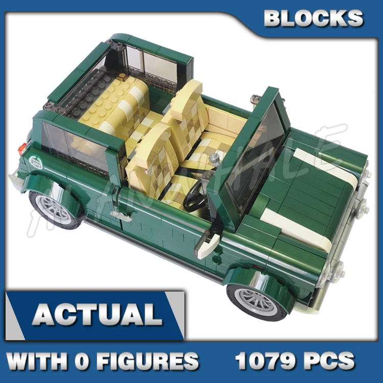 1079pcs  10568 Mobile Expert  Cooper Car 3D Model Building Blocks Toys Bricks Set Compatible with