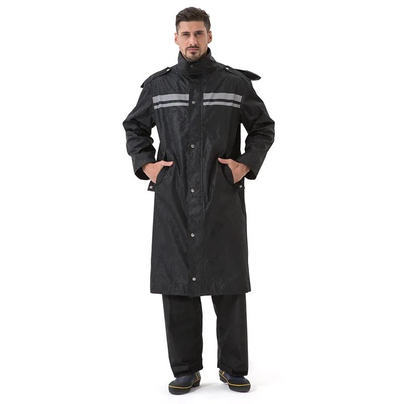 Men Raincoat Impermeable Rain Jacket Plus Size Poncho Camping Rainwear Hooded Rain Gear Clothes