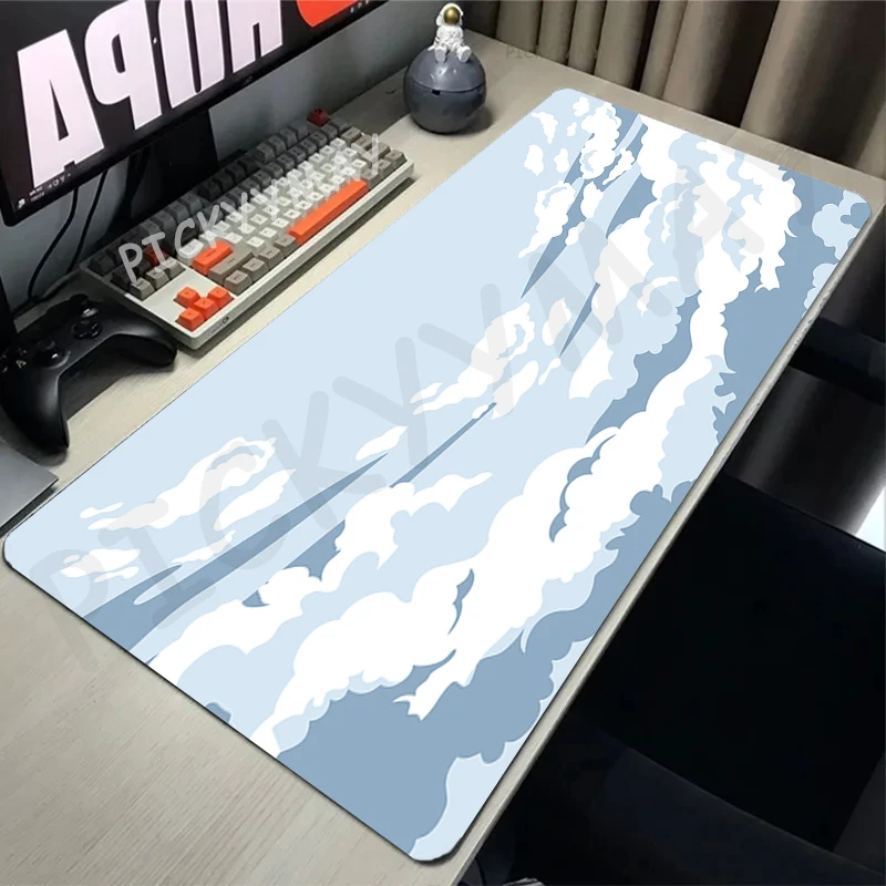 

Cloud Mouse Pads Gaming Mousepad Locking Edge Gamer Mouse Mat Keyboard Mats Desk Pad Mousepads XXL 90x40cm For Computer