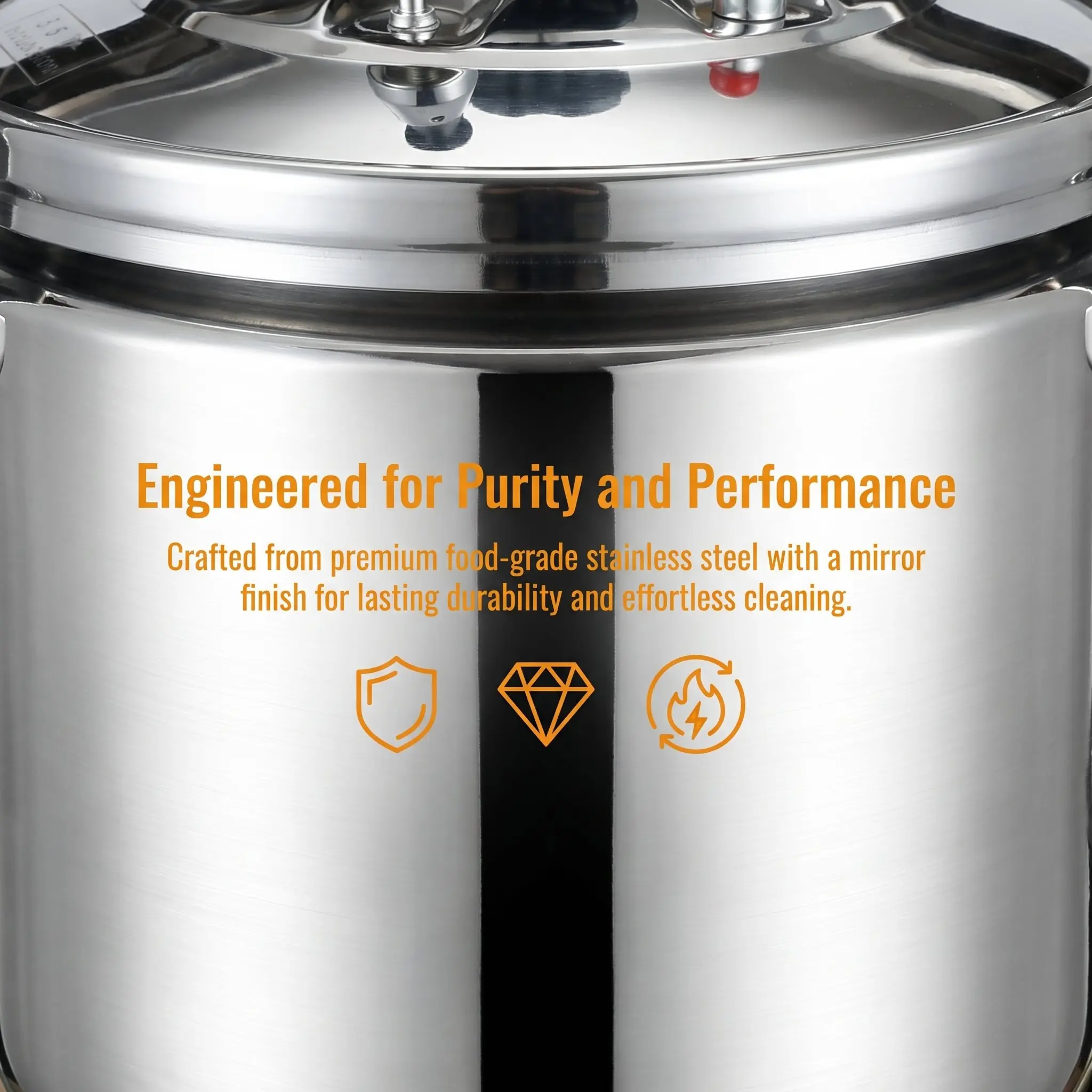 Stainless Steel Gas Pressure Cooker 20L-80L Commercial Kitchen Energy Efficient Hotel Restaurant Cookware Pot Supplies