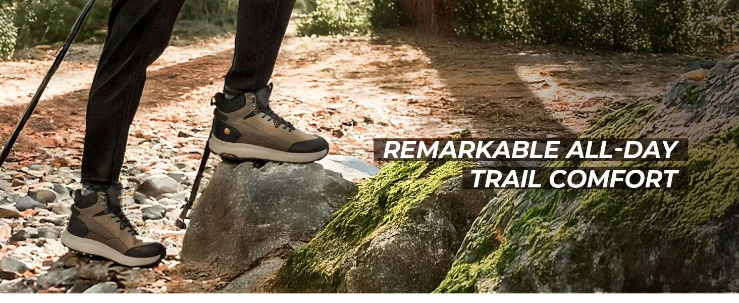 FitVille Outdoor-Wanderschuhe, extra breite taktische Kampf-Militärstiefel, hohe Trekkingschuhe für Herren, wasserabweisend, rutschfest – Detail 8