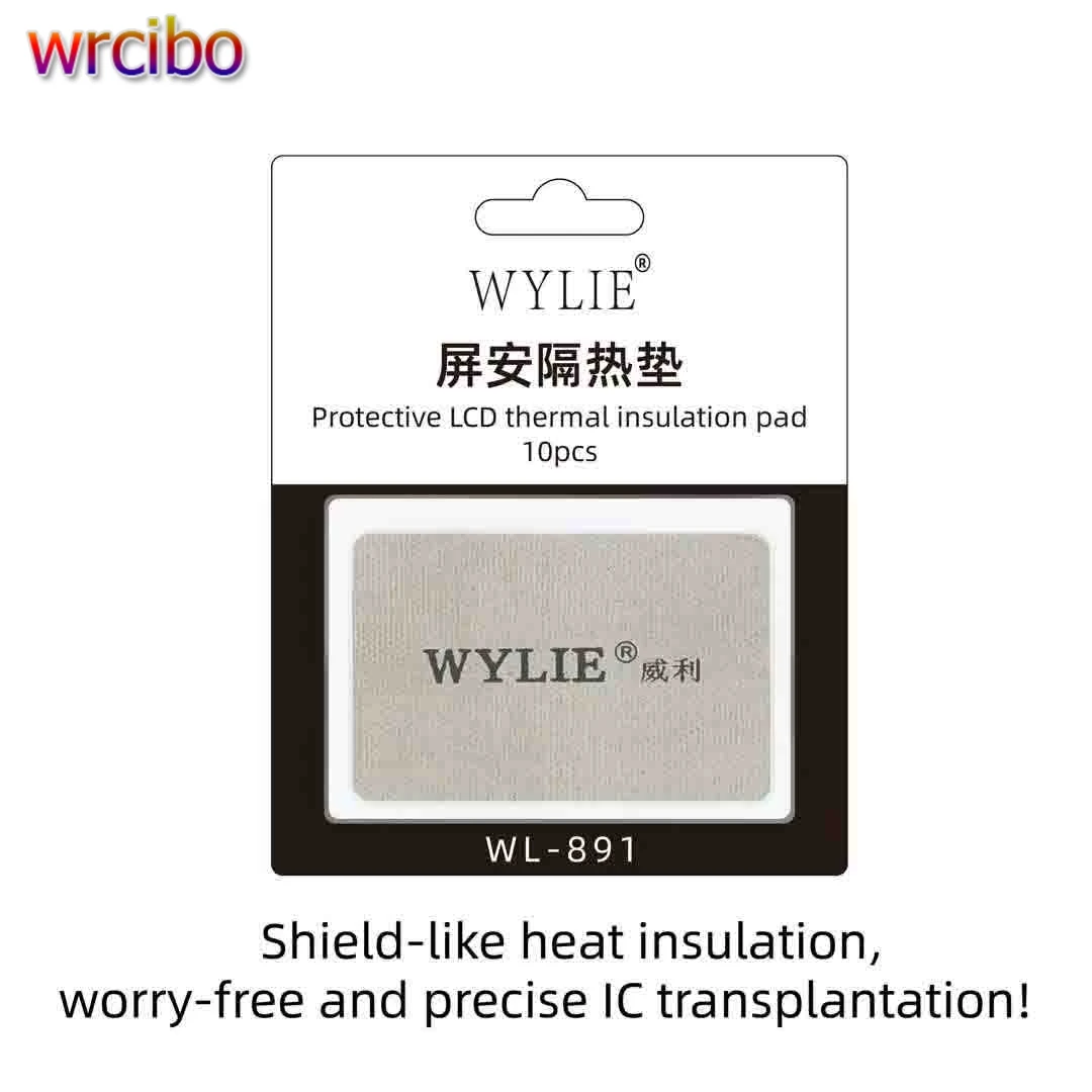 

WYLIE WL-891 IC экран пересадки защитный ЖК-дисплей тепловая изоляционная прокладка ветровой пистолет 380 ° C Не повреждает инструменты для ковриков для экрана