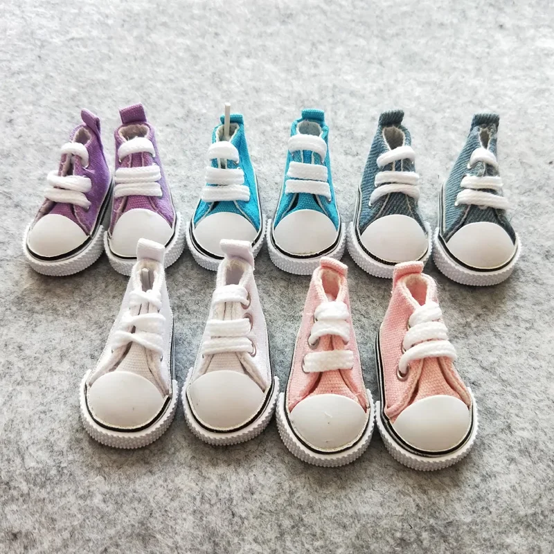 

5Pairs/Lot BJD Doll Shoes Canvas Doll Shoes 5CM