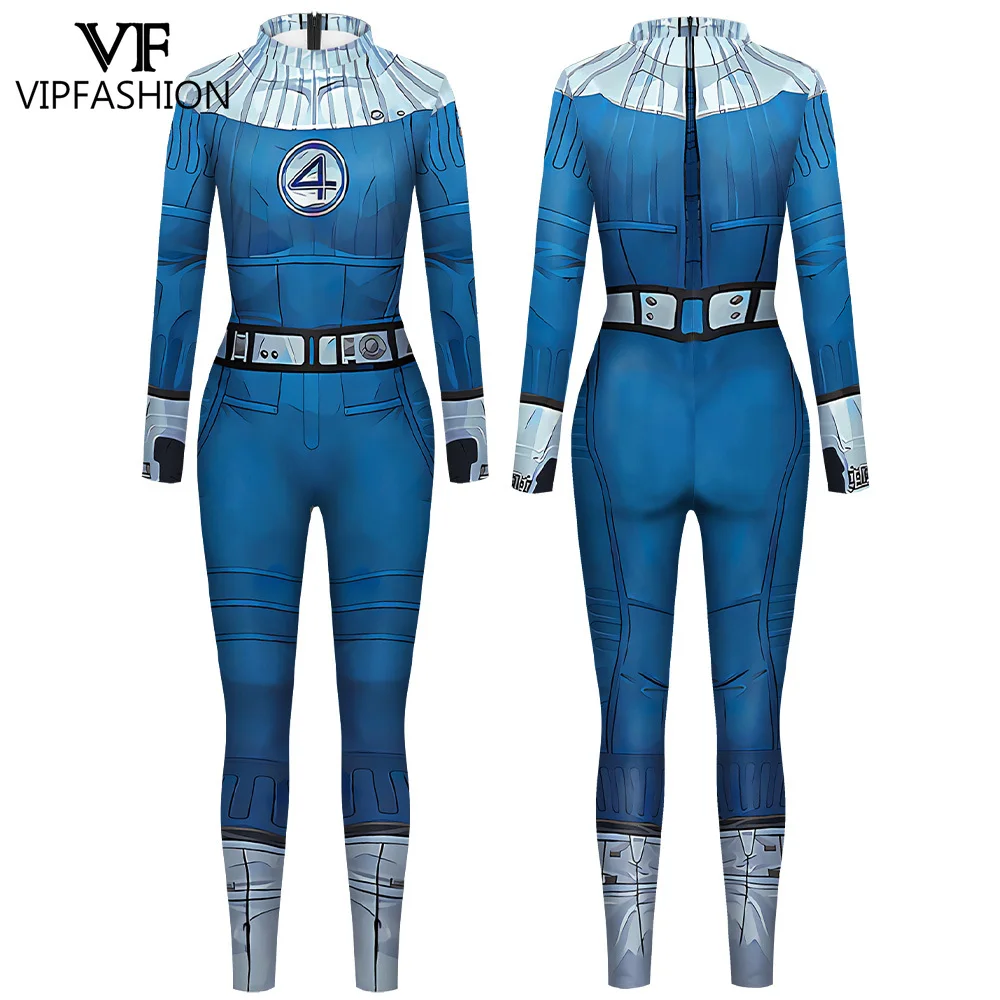 

VIP FASHION Superhero Cosplay Costume for Women 3D Printed Carnival Halloween Party Bodysuit Party Zentai Catsuit Carnival Suit