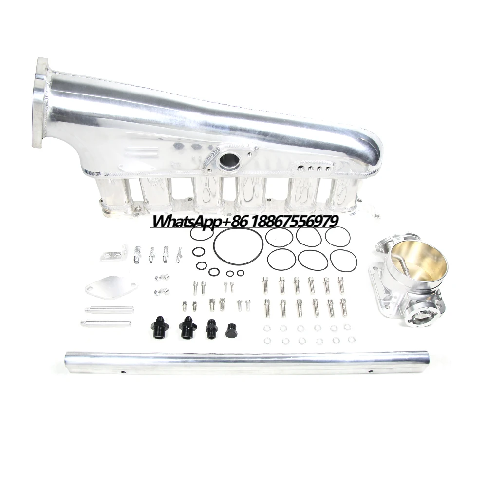 

Aluminum Billet Intake Manifold for 2JZ for GE Includes Throttle Body and Fuel Rail New Condition
