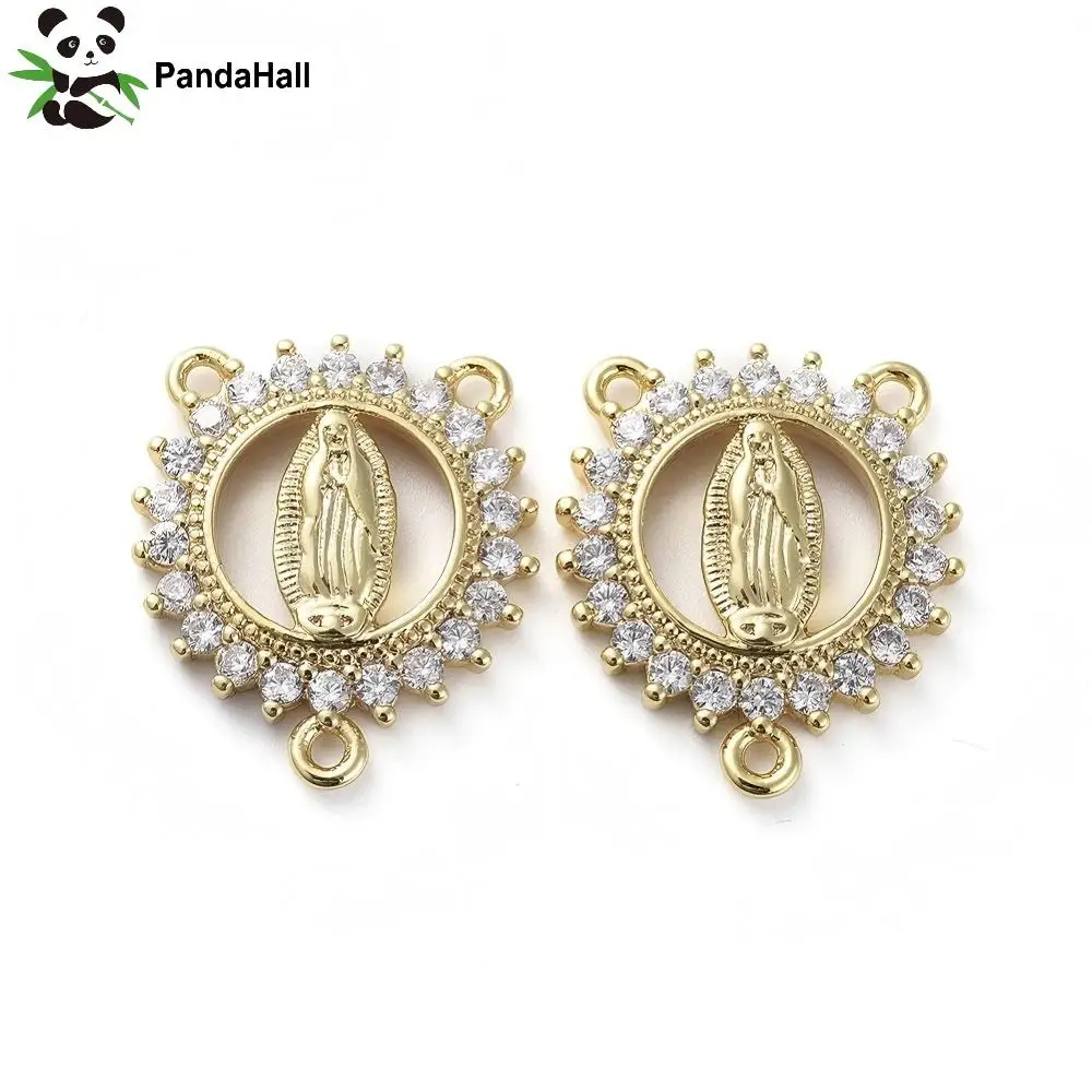 pandahall-5-pecas-conectores-de-latao-micro-pave-com-3-lacos-para-componentes-de-lustre-e-centro-de-rosario-dourado-19x16x3mm-para-fabricacao-de-joias