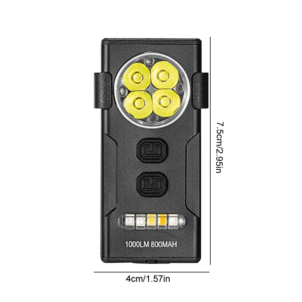 LED Keychain Flashlight Outdoor Camping Torch USB Rechargeable Portable Handlamp Multifunction Working Light for Outdoor Fishing