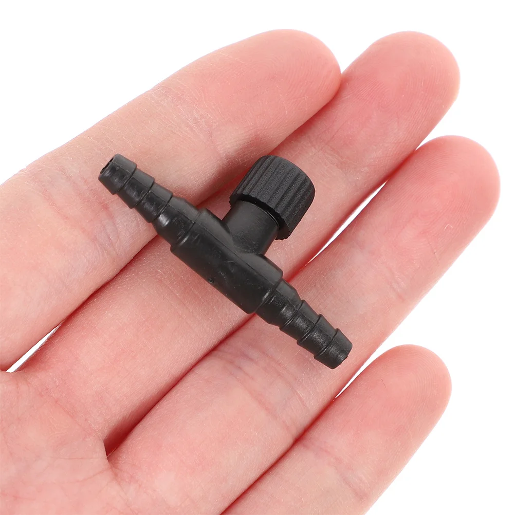 

10Pcs Aquarium T Shape Air Valves Adjustable Fish Tank Oxygen Regulators Plastic Control Valves 5mm Airline Accessories