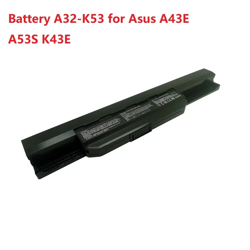 

5200mAh A32-K53 Laptop Battery For ASUS K43 K43E K43J K43S K43SV K53 K53E K53F K53J K53S K53SV A43 A53S A53SV A41-K53