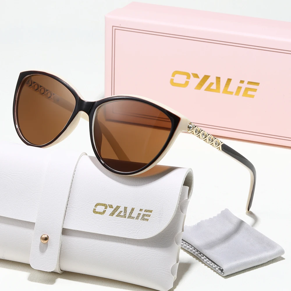 Neue Modische Damen-Sonnenbrille in Hochwertiger Retro-Ausführung, Klassische Cat-Eye-Brille für Frauen