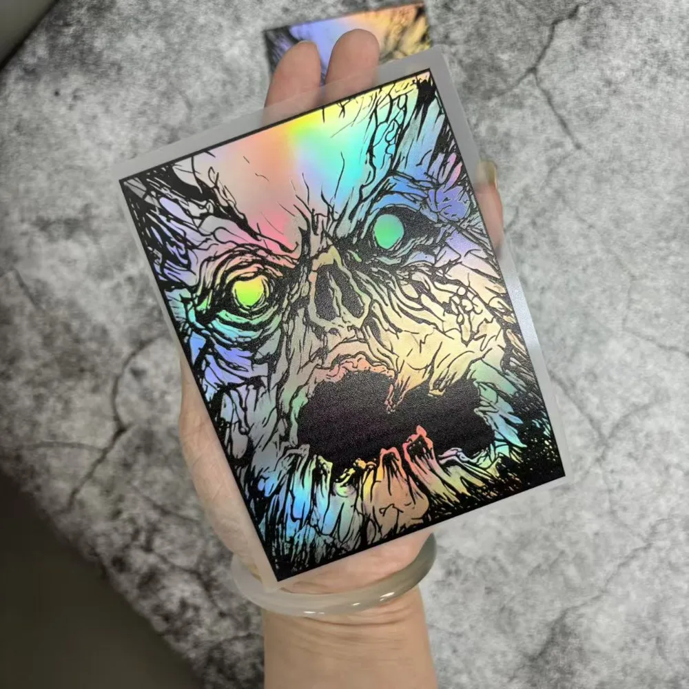 

1 Pcs Ghostly Atmosphere Laser Reflection Laser Self-adhesive Car Graphic, Inspired By Ghosts, Jdm Theme, Suitable For Cars