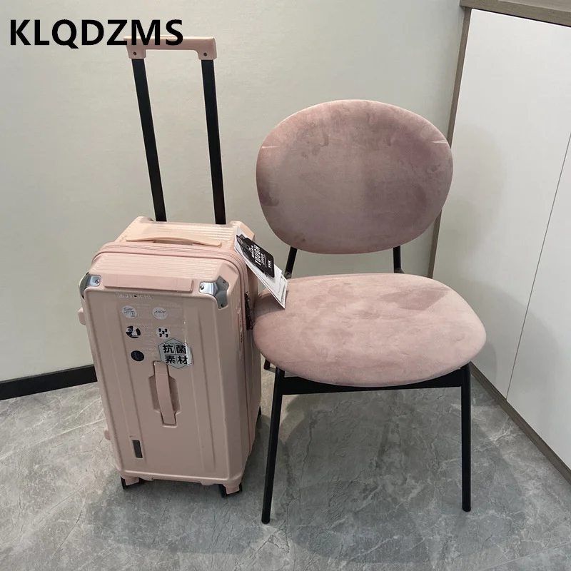 KLQDZMS Multifunction Super Large Capacity Cute Trolley Case Wide Fat Suitcase Mute Universal Wheel Luggage Student