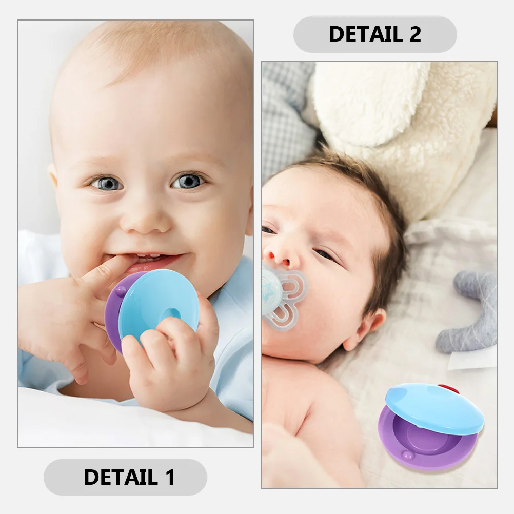 

10 Pcs Plastic Round Dance Board Kids Musical Instruments Castanets for Puzzle Small Percussion Children Finger