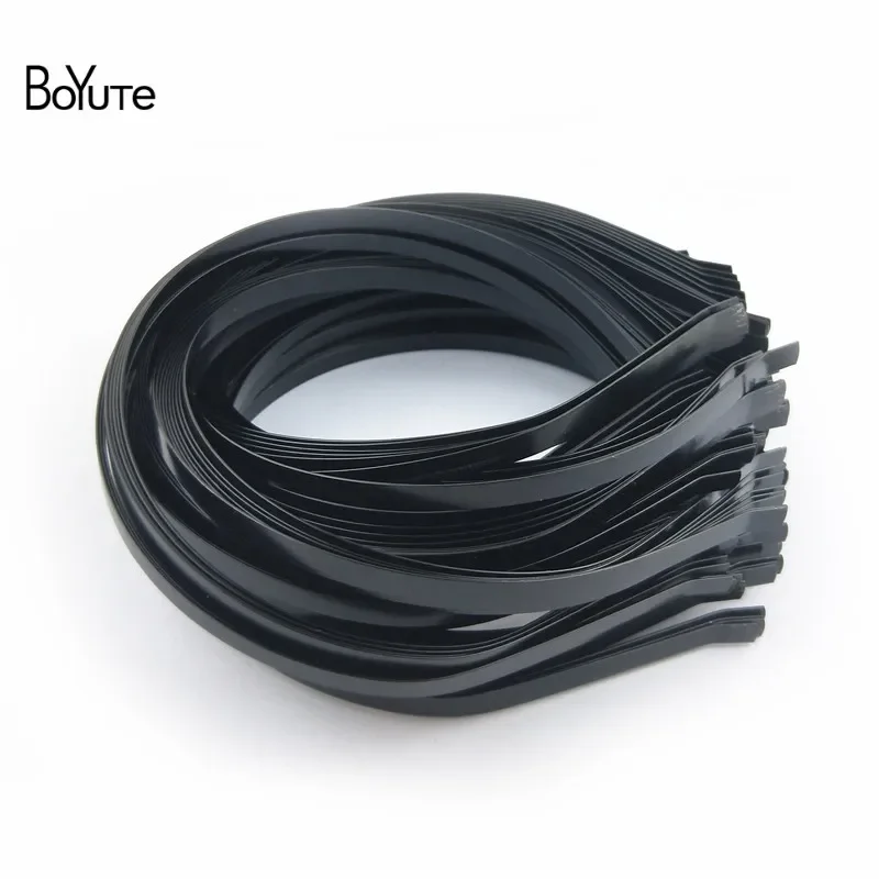 BoYuTe (100 Pieces/Lot) 3-4-5-6-7-10MM Metal Iron Hair Band Factory Supply Hairband Base Women Headband Jewelry Materials