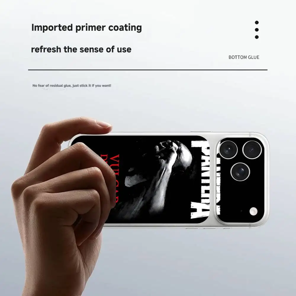 Dark Heavy Metal Rock P-PanteraS Band Back Protective Decal Skin Wrap Sticker For IPhone 17 Pro 17 Pro Max view 6