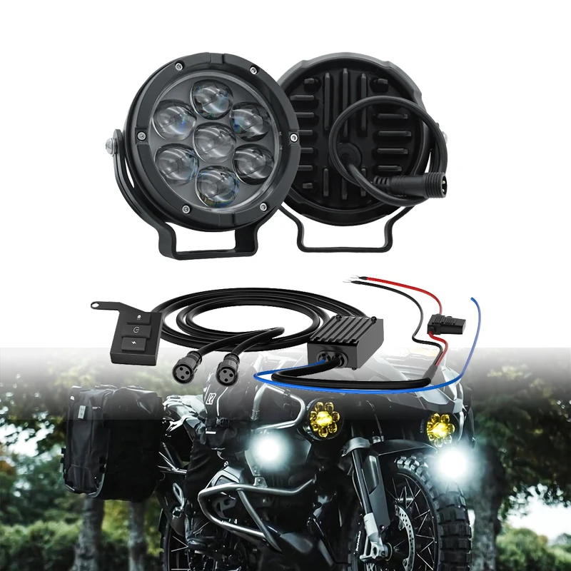 

Super Bright Motorcycle Headlight Driving Projector Lights Waterproof For BMW R1200GS R1250GS F800 F850 F900 Work Lights