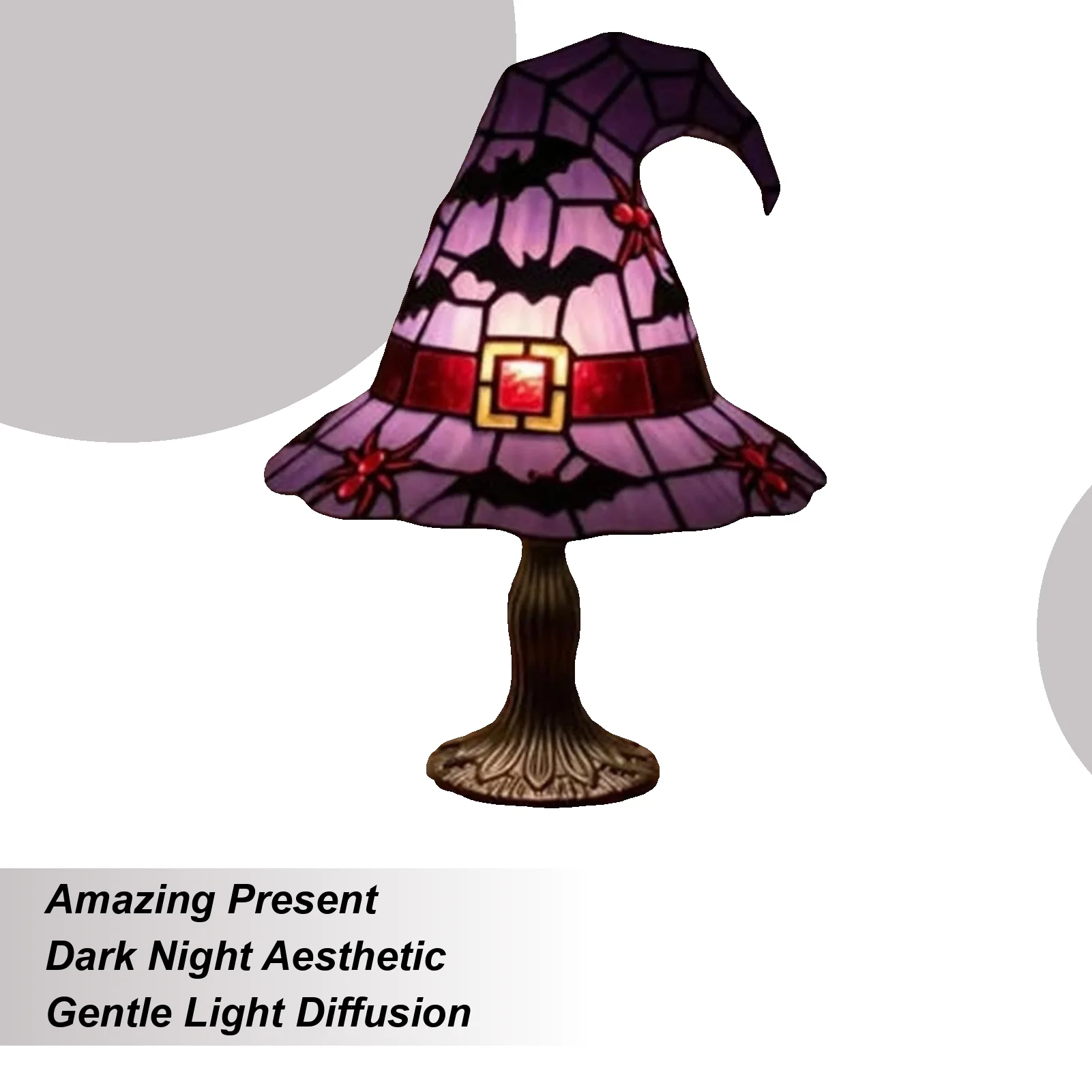 ハロウィンランプホリデー魔女帽子ナイトライト装飾装飾ハロウィンランプ寮バルコニーお化け屋敷本棚地下室用